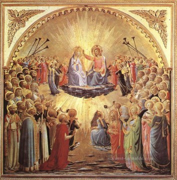 Die Krönung der Jungfrau Renaissance Fra Angelico Ölgemälde